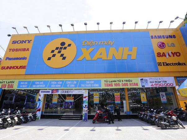 Thi công bảng hiệu cửa hàng điện máy