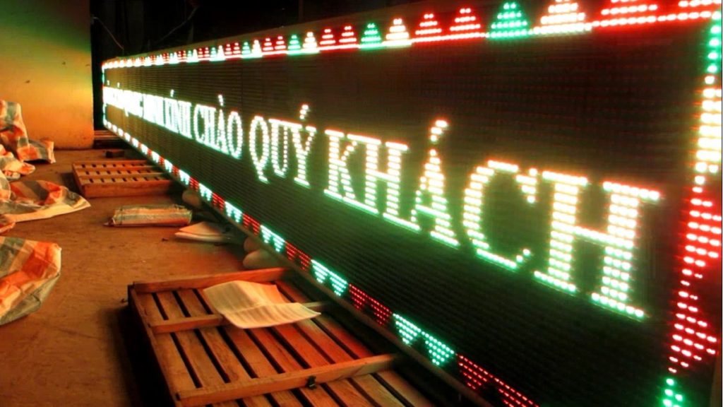 Mẫu bảng hiệu led ma trận phổ biến nhất hiện nay